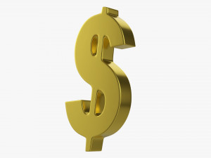 Dollar Symbol 3D Model