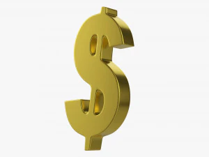 Dollar Symbol 3D Model