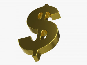 Dollar Symbol 3D Model