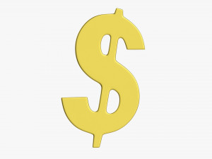 Dollar Symbol 3D Model