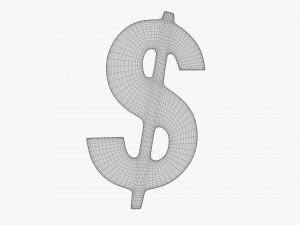 Dollar Symbol 3D Model