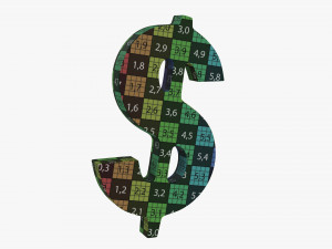 Dollar Symbol 3D Model