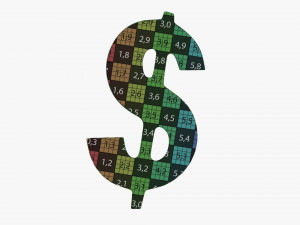 Dollar Symbol 3D Model