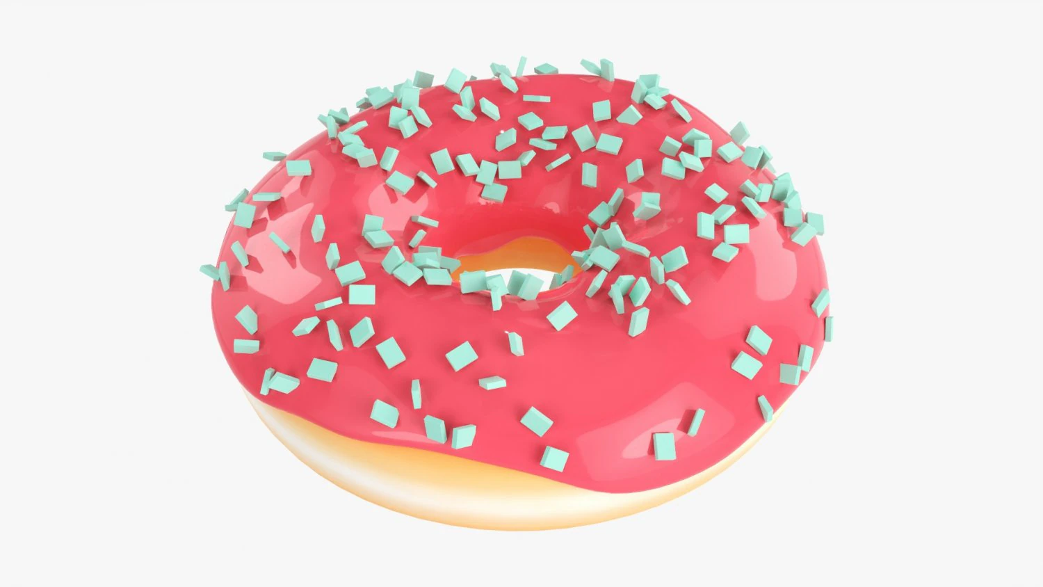 Donut 01 3D Model .c4d .max .obj .3ds .fbx .stl .blend 