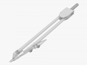 Drafting Compass 02 3D Model