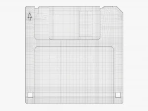 Floppy Disk 01 3D Model