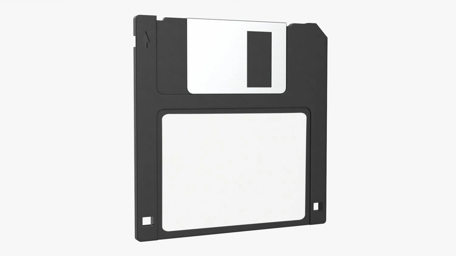 Floppy Disk 02 3D Model .c4d .max .obj .3ds .fbx .stl .blend 