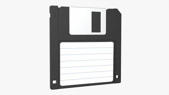 Floppy Disk 03 3D Model .c4d .max .obj .3ds .fbx .stl .blend 