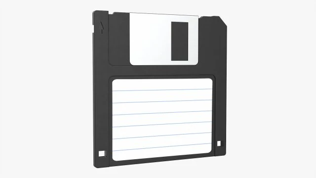 Floppy disk 03 Modello 3D .c4d .max .obj .3ds .fbx .stl .blend 
