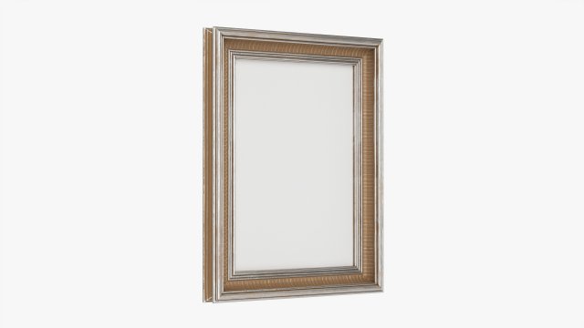 Frame With Picture Portrait 04 3D Model .c4d .max .obj .3ds .fbx .stl .blend 