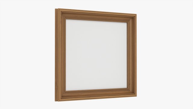 Frame With Picture Square 01 3D Model .c4d .max .obj .3ds .fbx .stl .blend 