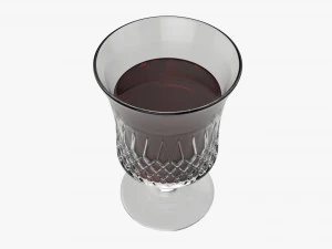 Glass Goblet 01 3D Model
