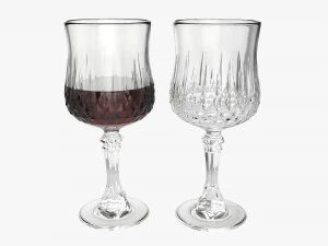 Стеклянный кубок 02 3D Модель