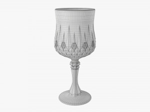 Glass Goblet 02 3D Model