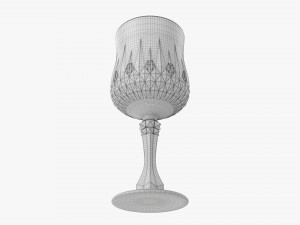 Glass Goblet 02 3D Model
