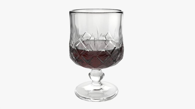 Glass Goblet 03 3D Модель .c4d .max .obj .3ds .fbx .stl .blend 