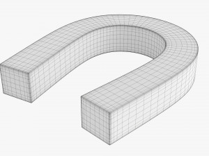 Horseshoe Magnet 3D Модель