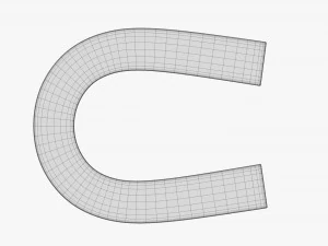 Horseshoe Magnet 3D Model