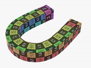 Horseshoe Magnet 3D Model