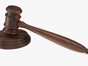 Judges Gavel 01 3D Model