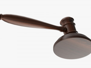 Judges Gavel 01 3D Model
