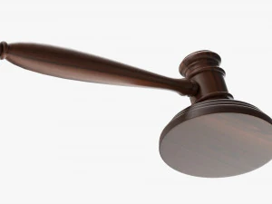 Judges Gavel 01 3D Model
