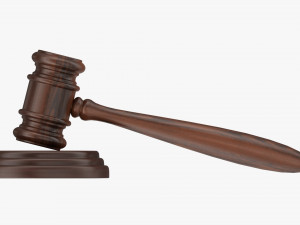 Judges Gavel 01 3D Model