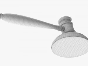 Judges Gavel 01 3D Model