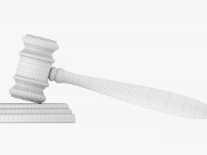 Judges Gavel 01 3D Model