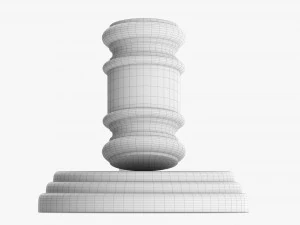 Judges Gavel 01 3D Model