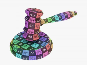 Judges Gavel 01 3D Model
