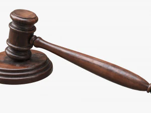 Judges Gavel 02 3D Model