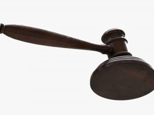 Judges Gavel 02 3D Model