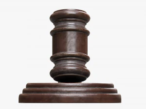 Judges Gavel 02 3D Model