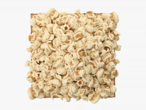 Large Popcorn Box 3D Model