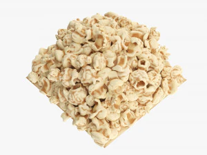 Large Popcorn Box 3D Model