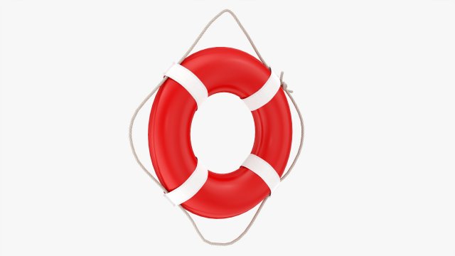 Life-Buoy Ring Model 3D .c4d .max .obj .3ds .fbx .stl .blend 