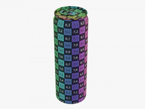 Mega Sleek Beverage Can 591 Ml 20 Oz 3D Model