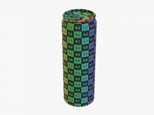 Mega Sleek Beverage Can 591 Ml 20 Oz 3D Model