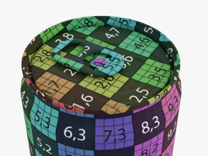 Lata de bebida mega elegante 591 ml 20 on&ccedil;as Modelo 3D