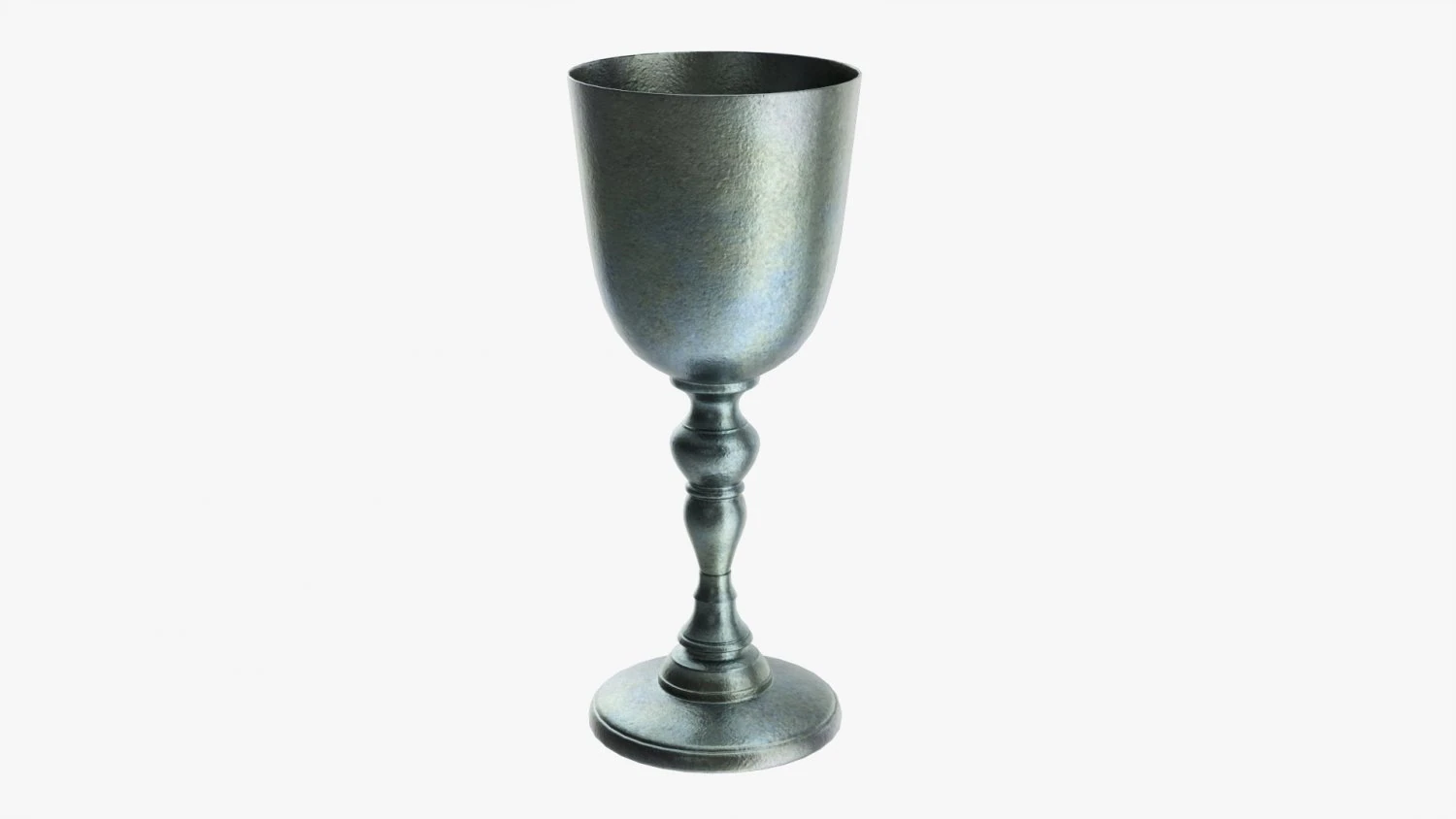 Metal Goblet 3D Model .c4d .max .obj .3ds .fbx .stl .blend
