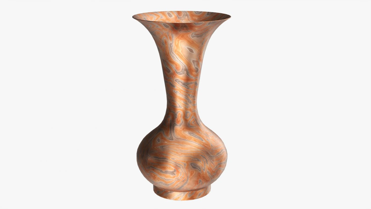 Metal Oriental Vase 01 3D Model .c4d .max .obj .3ds .fbx .stl .blend 