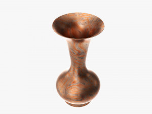 Metal Oriental Vase 01 3D Модель