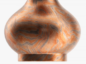 Metal Oriental Vase 01 3D Модель