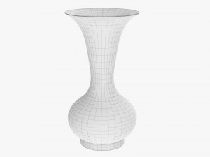 Metal Oriental Vase 01 3D Модель