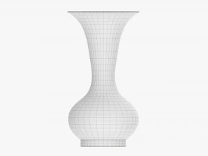 Metal Oriental Vase 01 3D Model