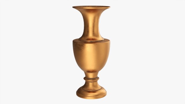 Metal Oriental Vase 02 Modelo 3D .c4d .max .obj .3ds .fbx .stl .blend 