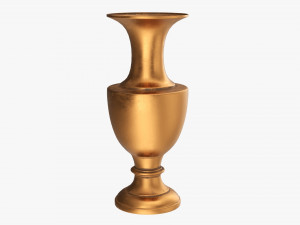 Metal Oriental Vase 02 Modelo 3D