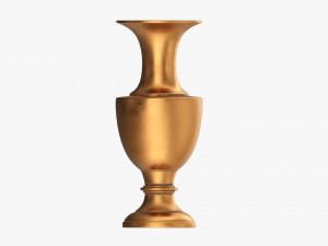 Metal Oriental Vase 02 Modelo 3D