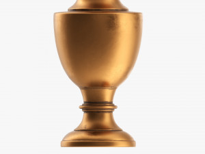 Metal Oriental Vase 02 Modelo 3D